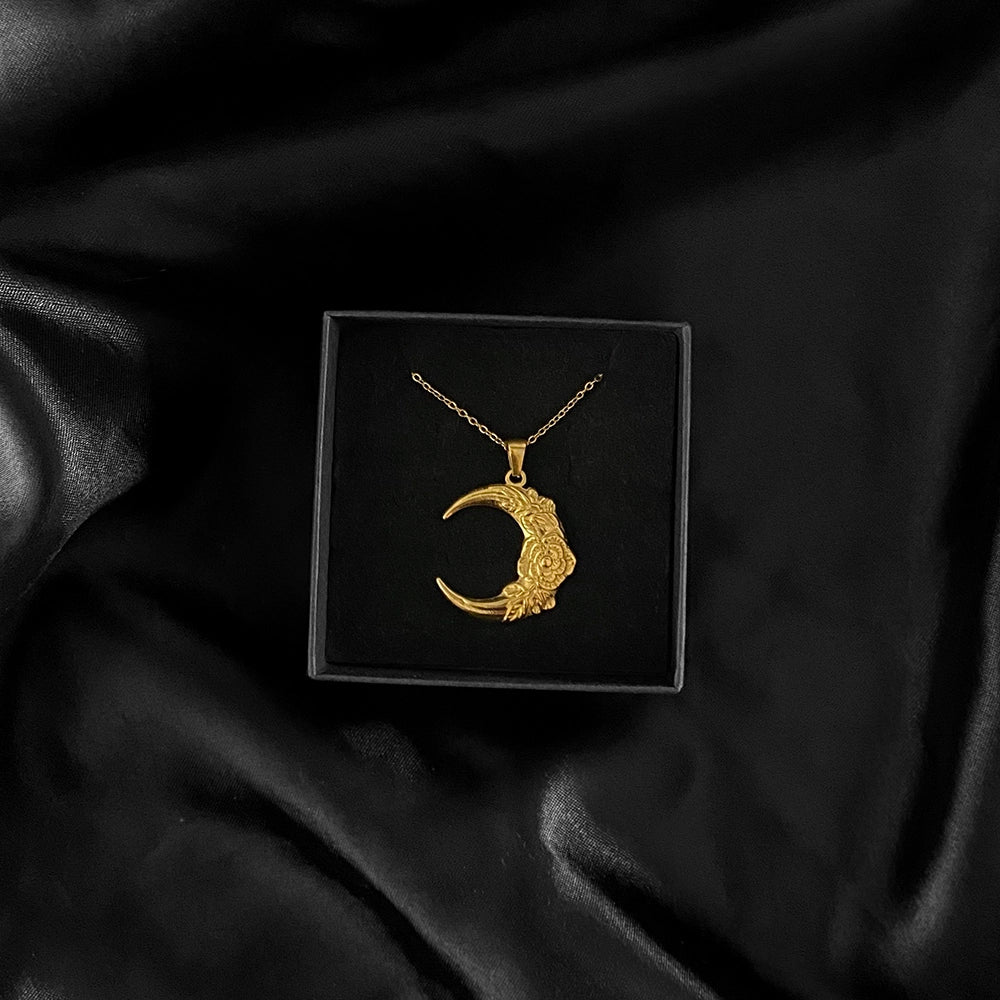 Collana Luna con Rosa 127