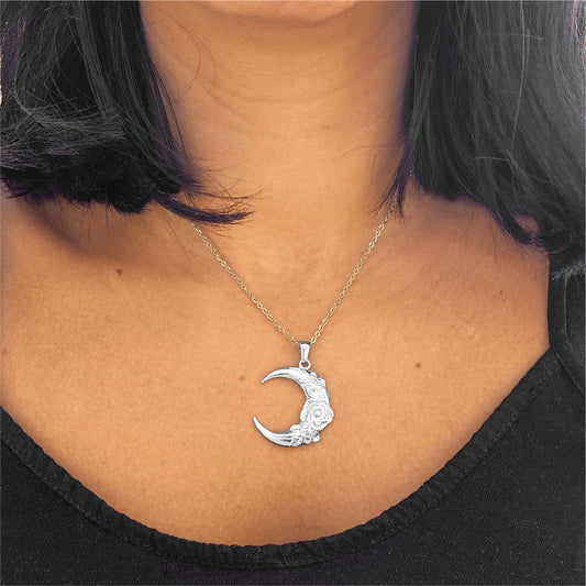 Collana Luna con Rosa 127