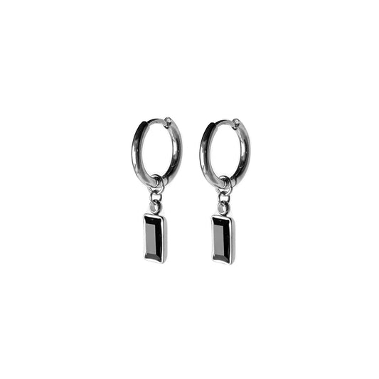 Orecchini hoops Black Light