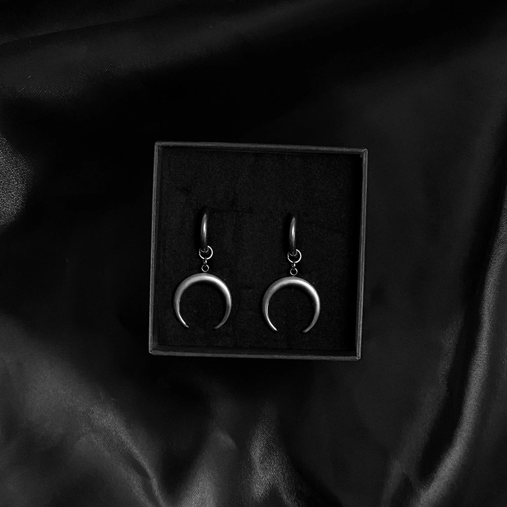 Orecchini Black Lunula