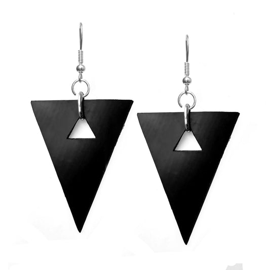Orecchini pendenti Triangolo #038