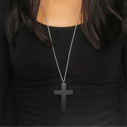 Collana lunga Croce #079