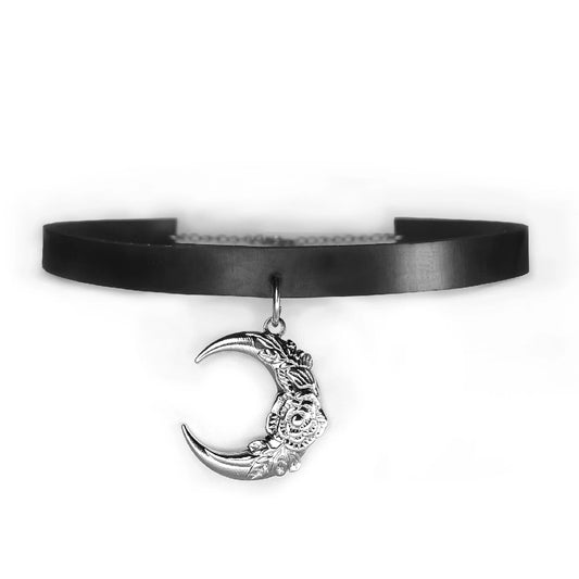 Choker Luna con Rosa 124