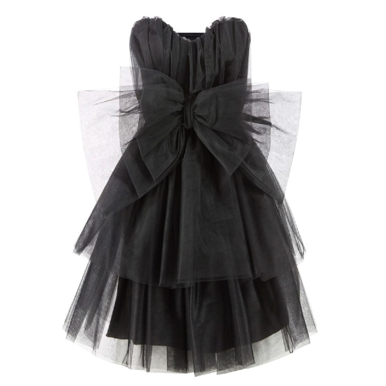 Abiti da cerimonia alternativi: mini dress in tulle nero