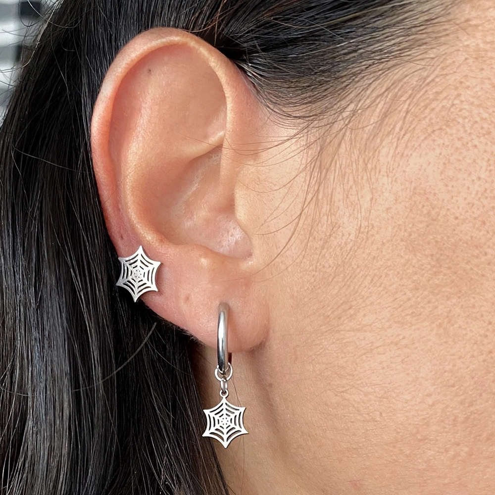 orecchini-hoops-ragnatela